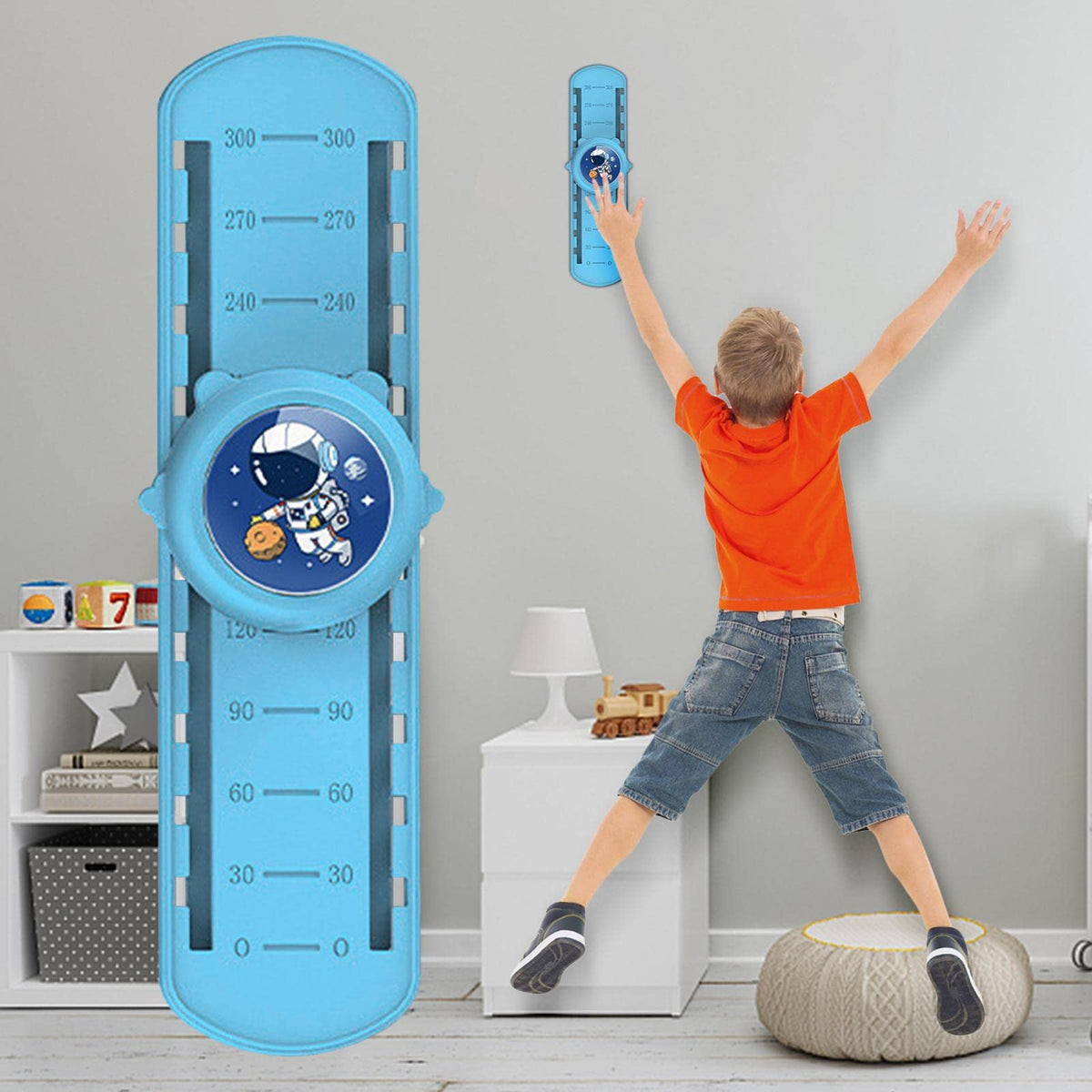 Kids Growth Toys - 10 posisjoner Kids Growth Wall Høydehopp-trener med høydeklistremerker