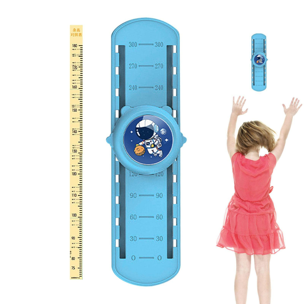 Kids Growth Toys - 10 posisjoner Kids Growth Wall Høydehopp-trener med høydeklistremerker