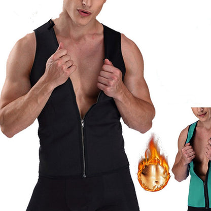 Men's Workout Zipper Body Shaper Tank Top