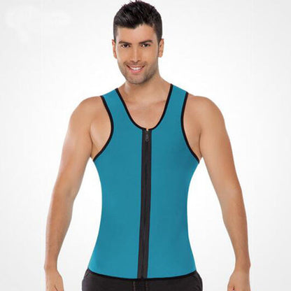 Men's Workout Zipper Body Shaper Tank Top