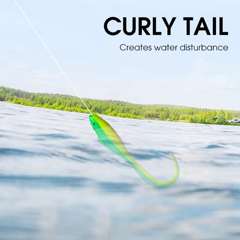 Soft Fishing Lure with Curly Tail
