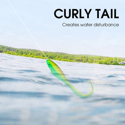Soft Fishing Lure with Curly Tail