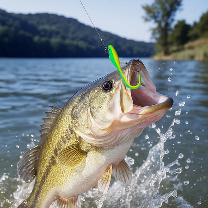 Soft Fishing Lure with Curly Tail