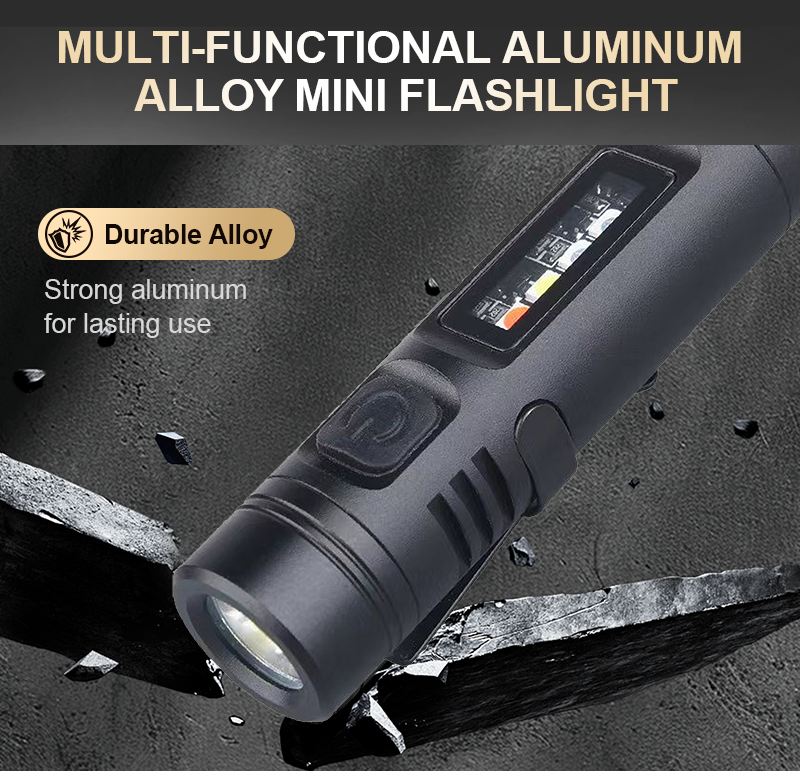 💡 Lipstick-Sized LED Flashlight | 3 Modes & Aircraft Aluminum | Christmas Sale 50% OFF | Perfect Pocket Emergency Light for Outdoor Adventures 🎁🔦