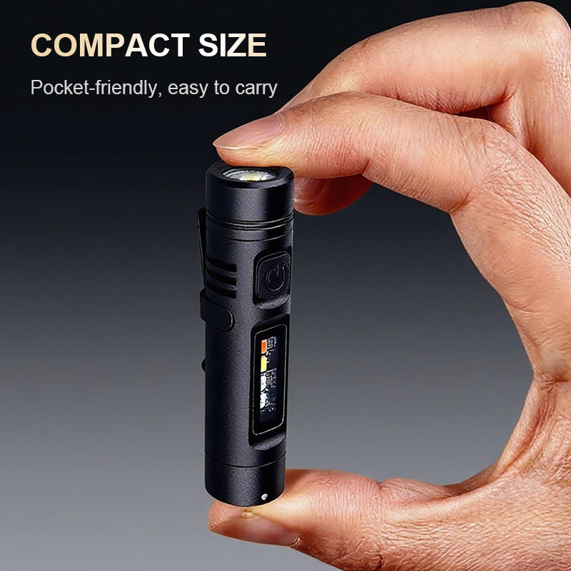 💡 Lipstick-Sized LED Flashlight | 3 Modes & Aircraft Aluminum | Christmas Sale 50% OFF | Perfect Pocket Emergency Light for Outdoor Adventures 🎁🔦