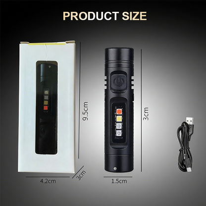 💡 Lipstick-Sized LED Flashlight | 3 Modes & Aircraft Aluminum | Christmas Sale 50% OFF | Perfect Pocket Emergency Light for Outdoor Adventures 🎁🔦