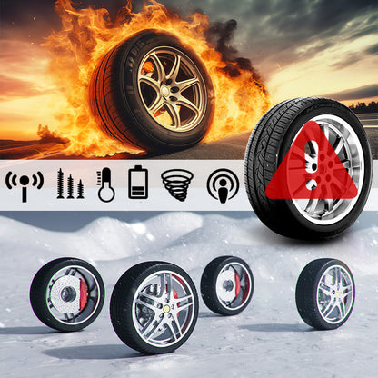 🔥Solar Real-Time Four-Wheel Display Tire Pressure Monitor
