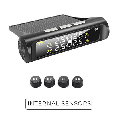 🔥Solar Real-Time Four-Wheel Display Tire Pressure Monitor