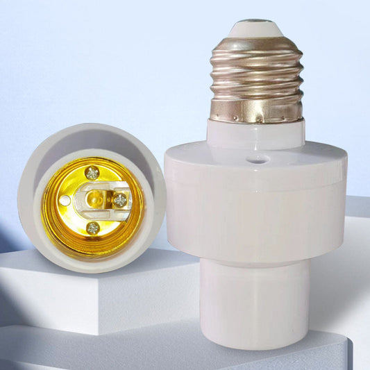 💡 BUY 1 GET 1 FREE! ✨ E27 Motion Sensor Light Socket - Auto On/Off with 180° Detection & 15s-10min Adjustable Delay for Energy Saving 🏠🔋