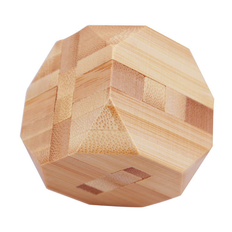 🔥 35% OFF! ✨ Luban Lock Wooden Puzzle - Stimulates Spatial Intelligence, Natural Wood Design, Educational Family Game 🧩🤲