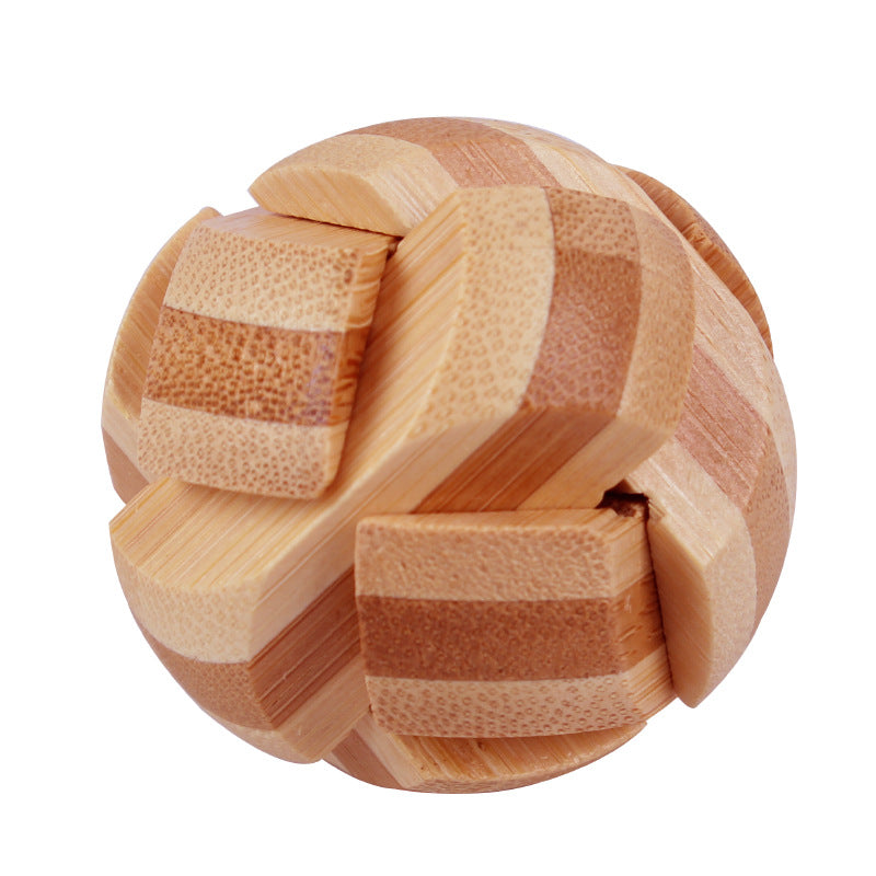 🔥 35% OFF! ✨ Luban Lock Wooden Puzzle - Stimulates Spatial Intelligence, Natural Wood Design, Educational Family Game 🧩🤲