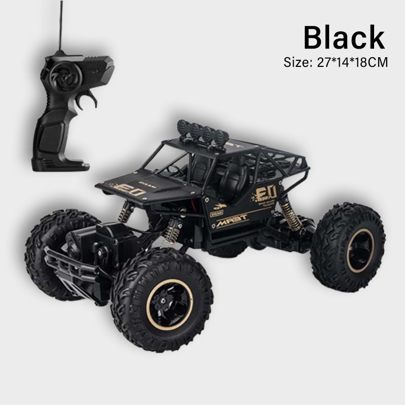 Six-Wheel Alloy Rock-Climbing RC Car Four-Wheel Drive Off-Road RC Toy All-Terrain High-Resilience Shock Absorption Children's Day Gift