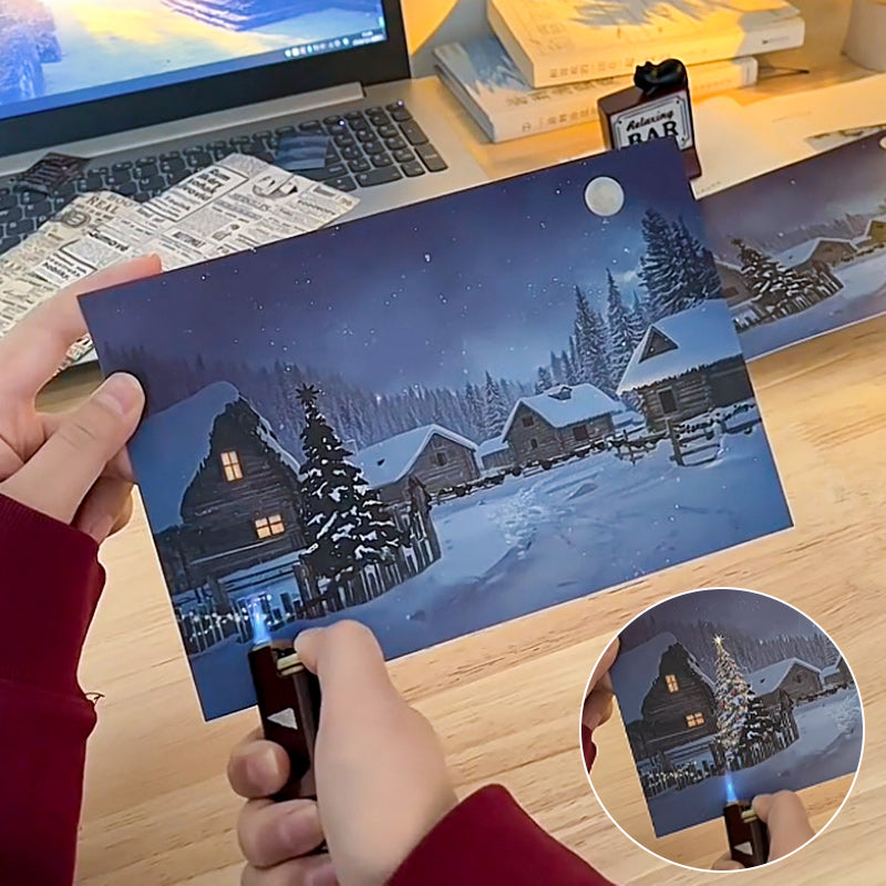 ✨ Creative Christmas Greeting Card with Temperature Change