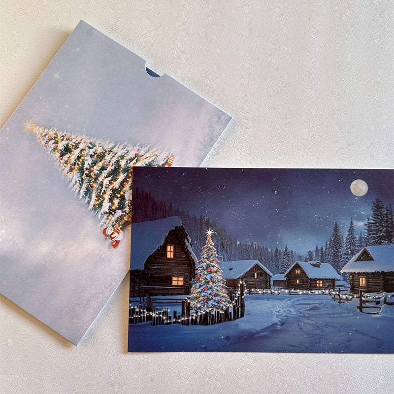 ✨ Creative Christmas Greeting Card with Temperature Change