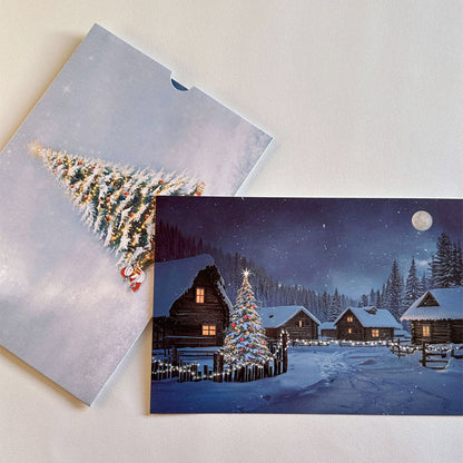 ✨ Creative Christmas Greeting Card with Temperature Change