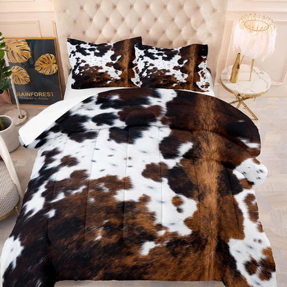 📢📢49% OFF !!🎅Cow Print Duvet Cover Set