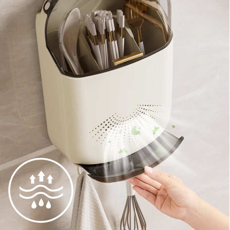 🔥Black-Friday-Mega-Angebot – 50 % Rabatt!🔥 Wall Mounted Multifunctional Chopstick Holder Drain Box