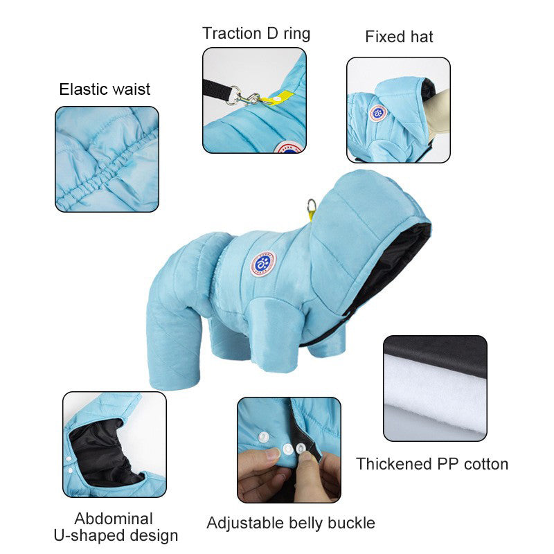 🐶 Cozy Dog Winter Suit | Christmas Sale 51% OFF | Full-Body Fleece Warmth, Easy Back Zipper & Non-Slip Grips | Keep Your Furry Friend Warm & Stylish This Winter! 🎄✨
