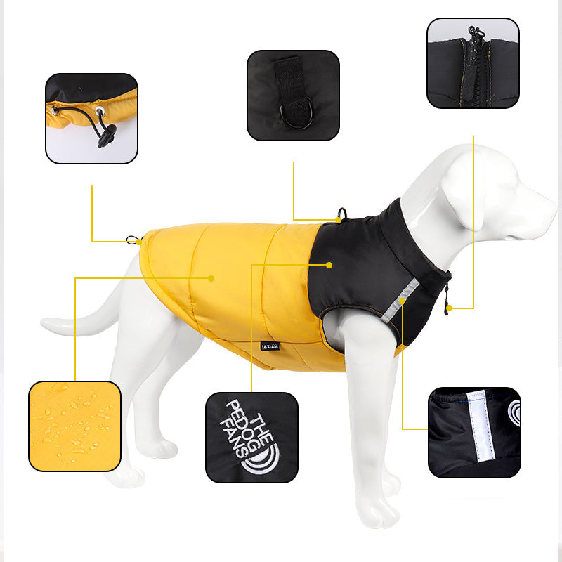 🐶 Waterproof Dog Winter Coat | Christmas Sale 53% OFF | Windproof Warm Lining, Reflective & Adjustable | Perfect Gift for Furry Friends in Cold Weather 🎄✨