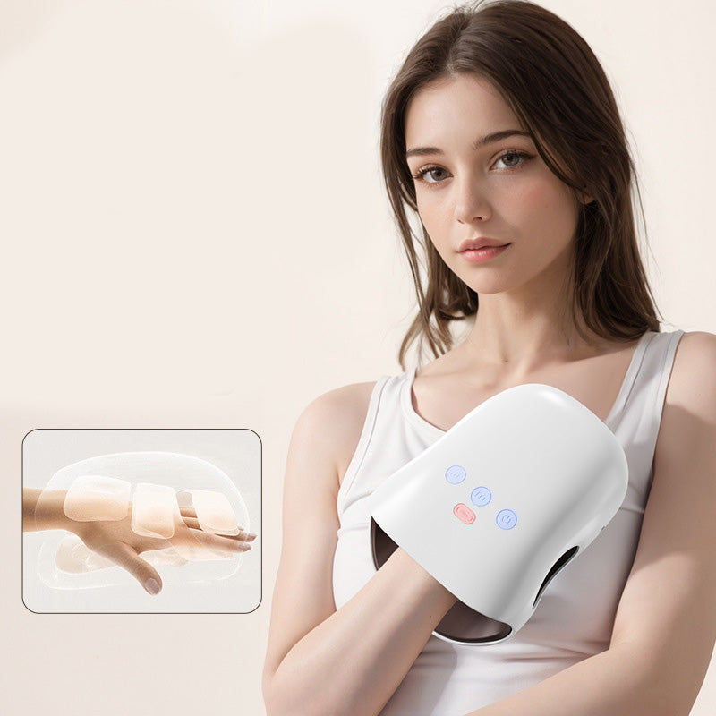 3-Speed Cordless Hand Massager with Heat & Compression