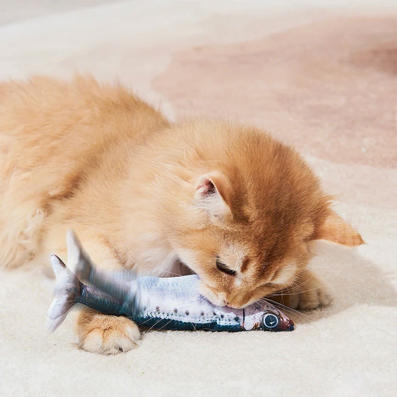 🎄Christmas Pre-Sale – 50% OFF! 🐟 Your cat will love this jumping fish!
