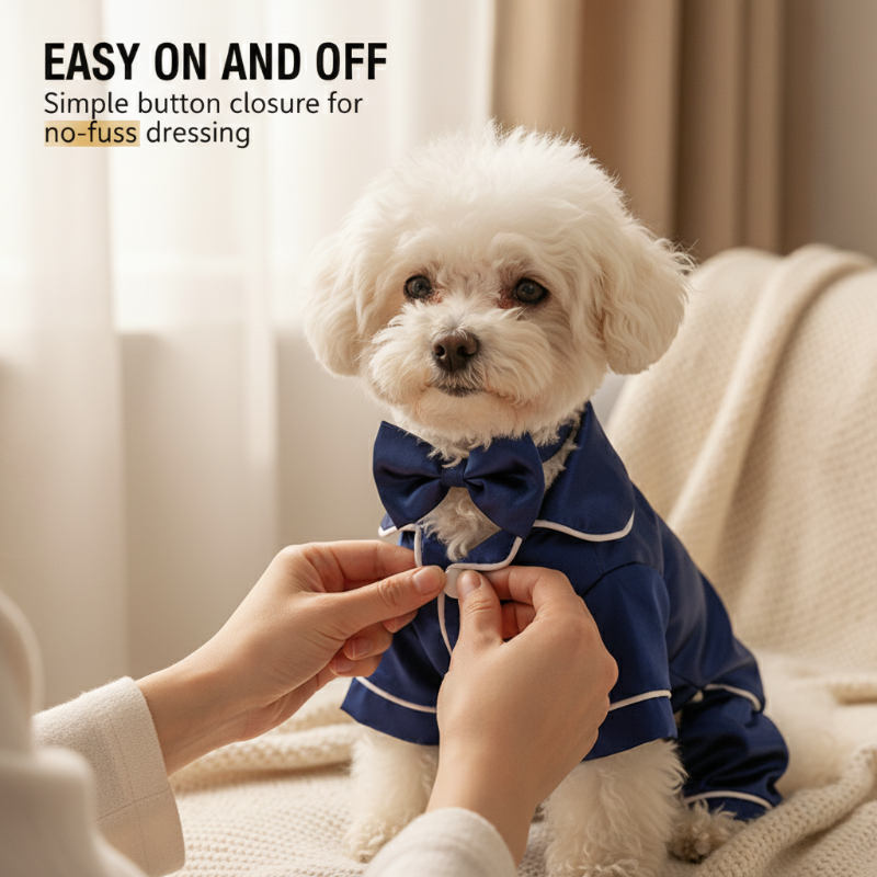 Pet Satin-Feel Pajamas