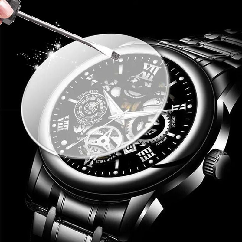⌚Time-Limited 50% OFF NOW! 🔥Men's Waterproof Roman Skeleton Automatic Mechanical Watch