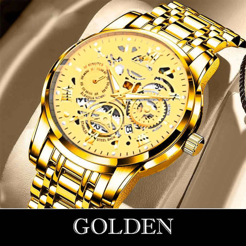 ⌚Time-Limited 50% OFF NOW! 🔥Men's Waterproof Roman Skeleton Automatic Mechanical Watch