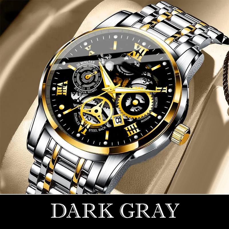 ⌚Time-Limited 50% OFF NOW! 🔥Men's Waterproof Roman Skeleton Automatic Mechanical Watch