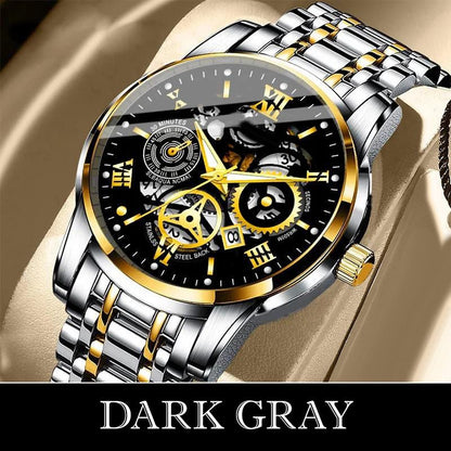 ⌚Time-Limited 50% OFF NOW! 🔥Men's Waterproof Roman Skeleton Automatic Mechanical Watch