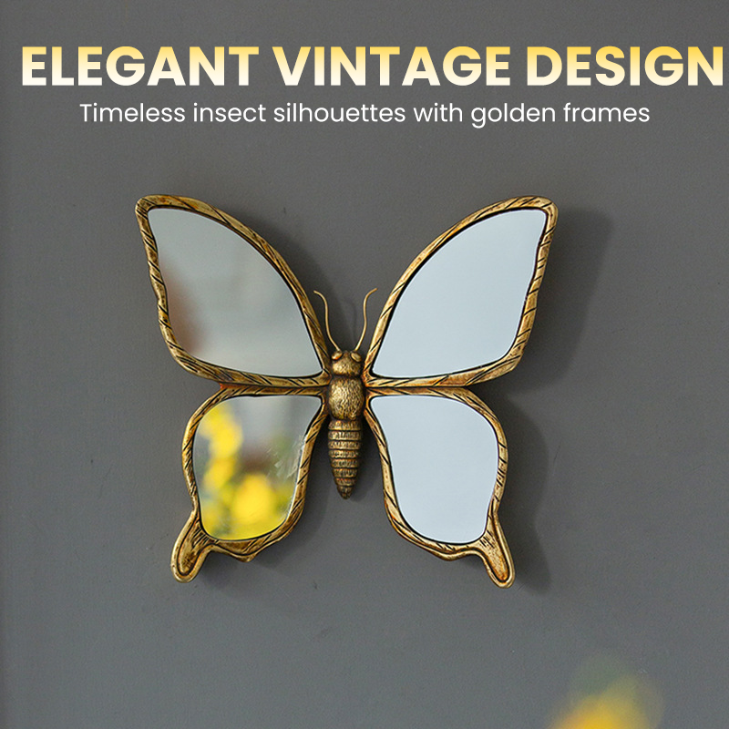 🔥Christmas Limited-Time Offer: 50% OFF!!!&FREE SHIPPING🔥Vintage Mirror Butterfly & Dragonfly Wall Decor