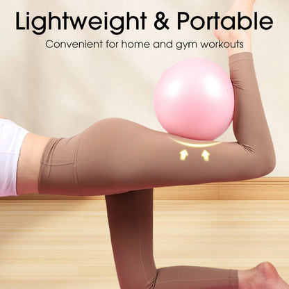 🤸‍♀️ 50% OFF! ⚽ 9-Inch Pilates Ball – Anti-Burst, Pump Included & Ideal for Fitness 📦💪