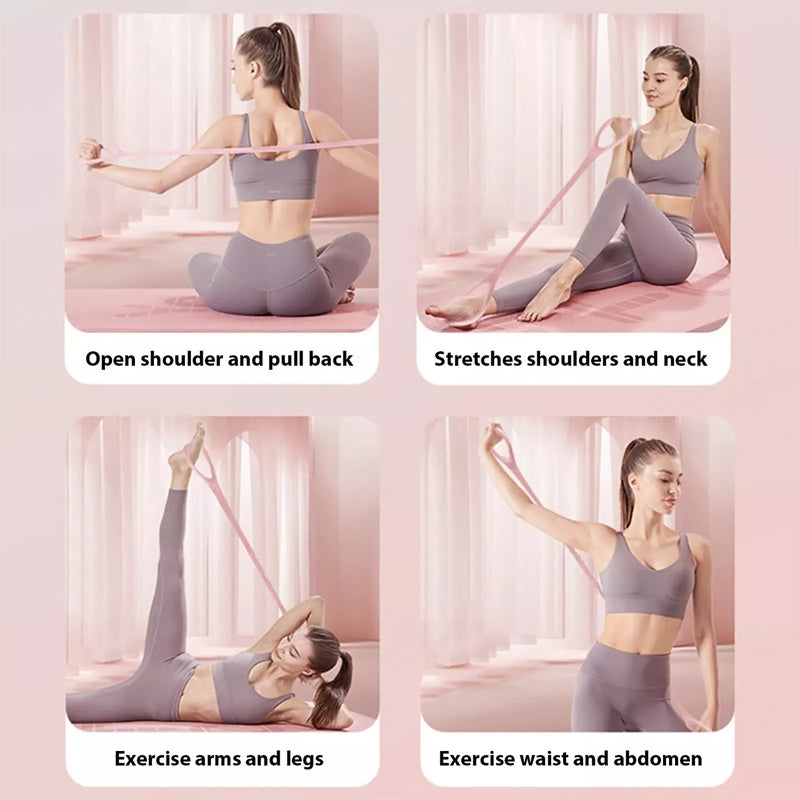 🥳2026 HOT SALE🥳💞50K+ SOLD!💥💪🌈 Unlock Full-Body Training with One Set! Multi-Resistance Yoga Bands with Guide & Bag🎒✨