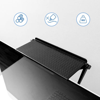 Adjustable TV Top Shelf - No Drilling