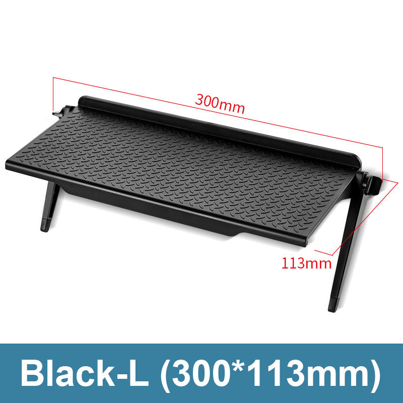 Adjustable TV Top Shelf - No Drilling