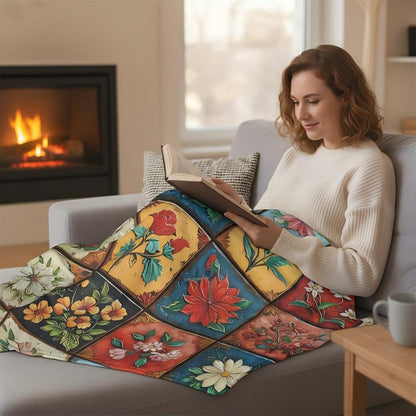 🎁2026 New Arrivals 50% OFF💖Cozy & Soft Floral Flannel Blanket