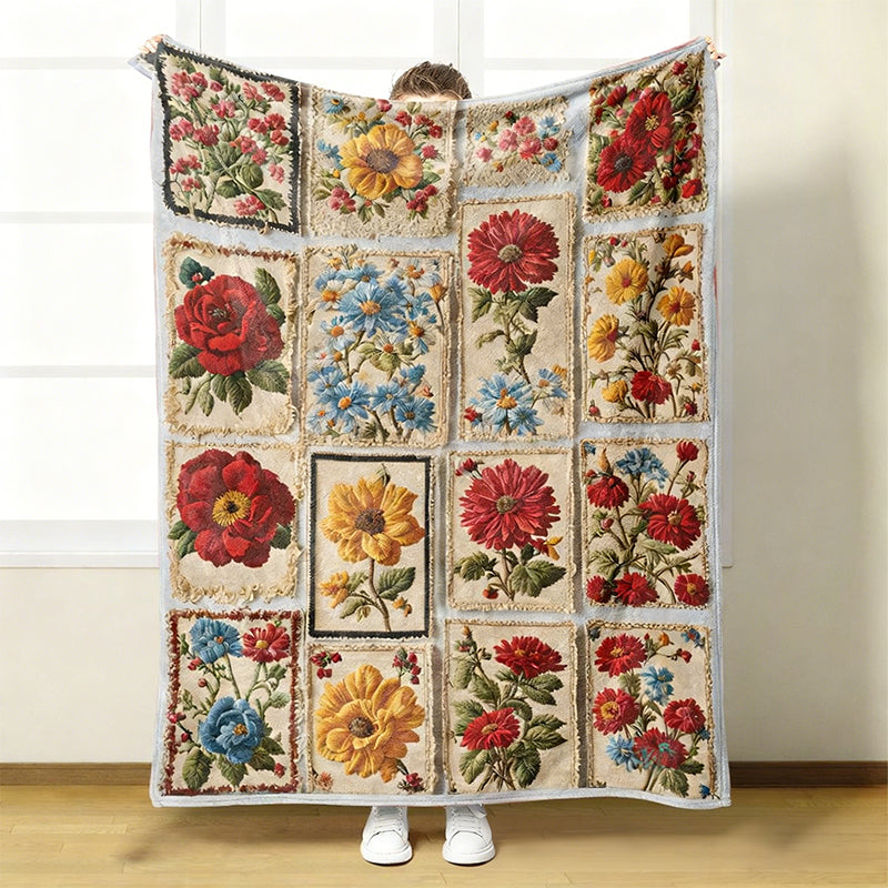 🎁2026 New Arrivals 50% OFF💖Cozy & Soft Floral Flannel Blanket