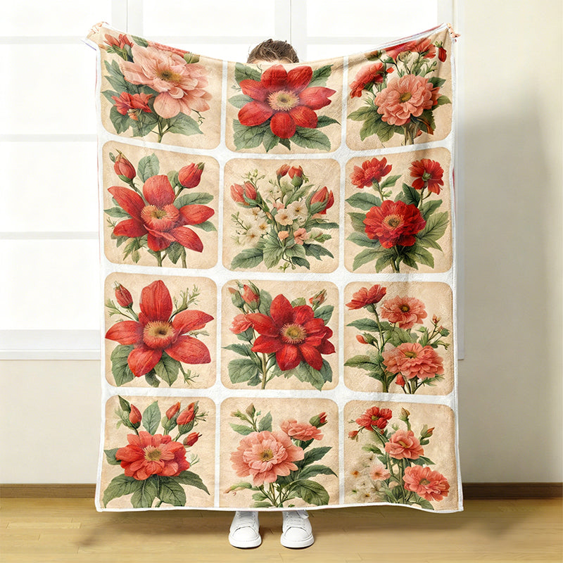 🎁2026 New Arrivals 50% OFF💖Cozy & Soft Floral Flannel Blanket