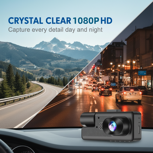 📸 3-Channel 1080P Dash Cam with WiFi🚗