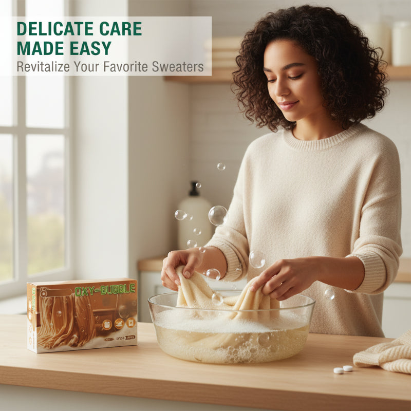 Sweater Revive Tablets – Anti-Shrink, Restores Softness & Safe for Colors 🧺