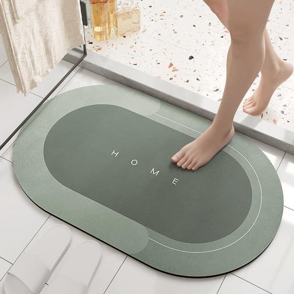 Diatomite Bath Mat, Water Absorbent Mat, 1 Count Non-slip Quick Drying Bathroom Mat, Soft Comfortable Bathroom Rug, Bathroom Accessories for Home Bathroom