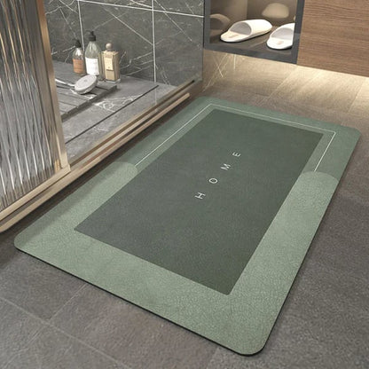 Diatomite Bath Mat, Water Absorbent Mat, 1 Count Non-slip Quick Drying Bathroom Mat, Soft Comfortable Bathroom Rug, Bathroom Accessories for Home Bathroom