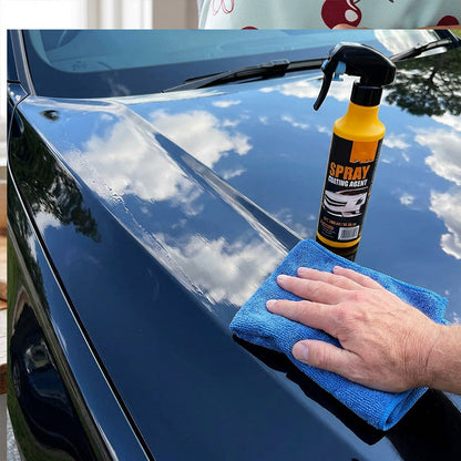 3‑in‑1 SiO₂ Ceramic Quick Coat Spray – Waterless Wash, Streak‑Free Gloss & Rain‑Beading Shield