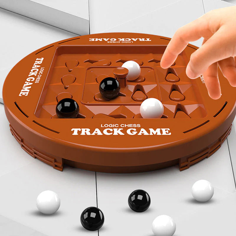 ♟️🌀Logic Chess Track Game Set, perfect for 2-4 players, offering fun-filled family game night entertainment✨💫