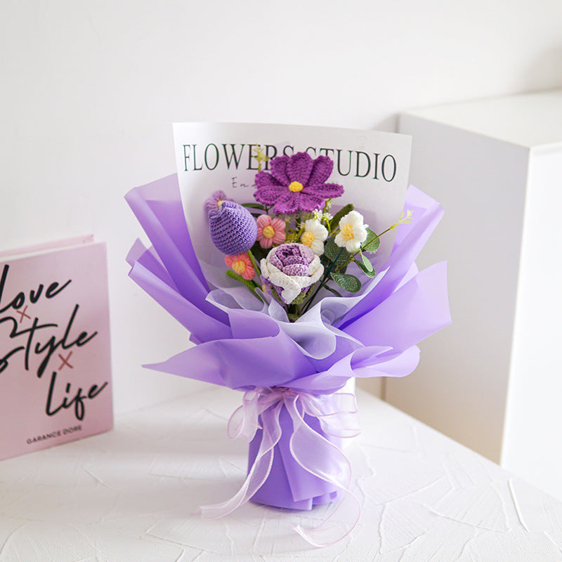 💕Mother's Day Special Sale 50% OFF!💕Handmade Delicate Crochet Flower Bouquet