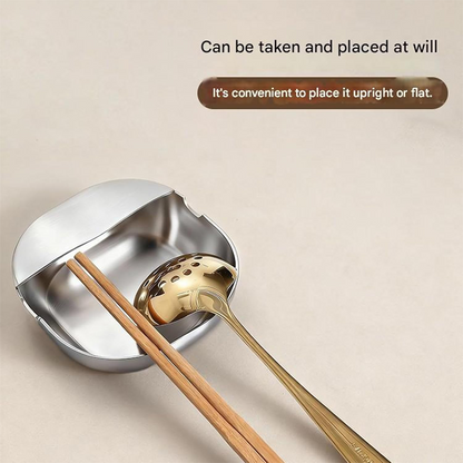 💎 50% OFF! 💎 Stainless Steel Spoon Rest – Rust-Proof, Drip-Catching & Space-Saving Kitchen Must-Have 🥄✨