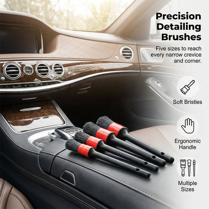 Professional Auto Detailing Brush & Cleaning Kit