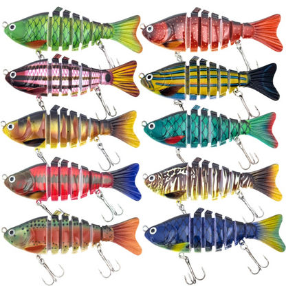 🌞 Spring Sale 50% Off🔥8-Segment Bionic Swimbait | Ultra-Realistic S-Action Multi-Jointed Fishing Lure for Bass, Pike & Trout
