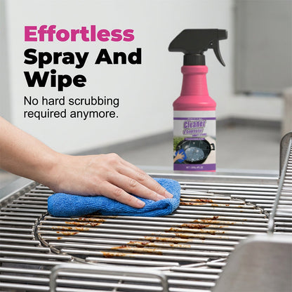 🏆 Last Day Special Price £9.78 ! 🔥Buy 2 Get 1 Free🎁Fast-Acting Heavy-Duty Grill Degreaser Spray🍢💦
