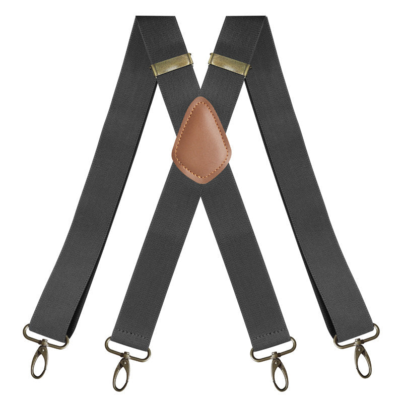 📢📢49% OFF !! ⏰Men's X-Back Suspenders with Hook Clips